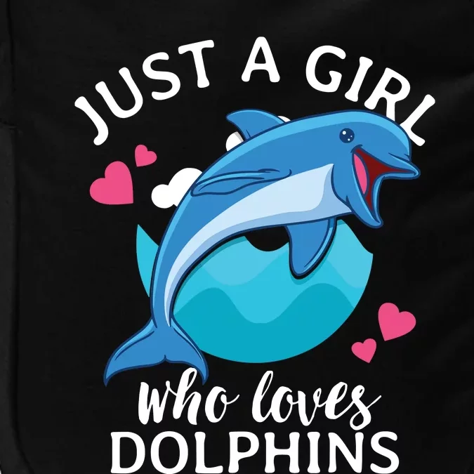 Just A Who Loves Dolphins Impact Tech Backpack