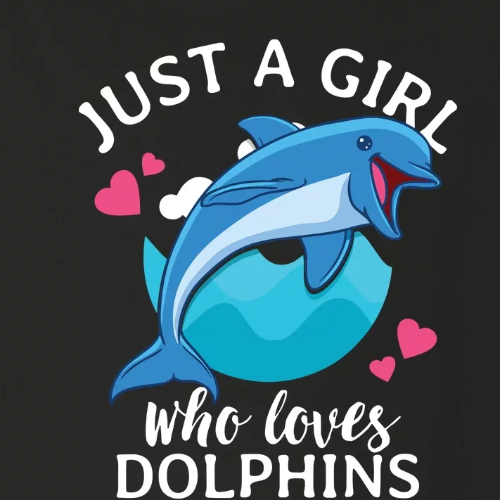 Just A Who Loves Dolphins Toddler Long Sleeve Shirt