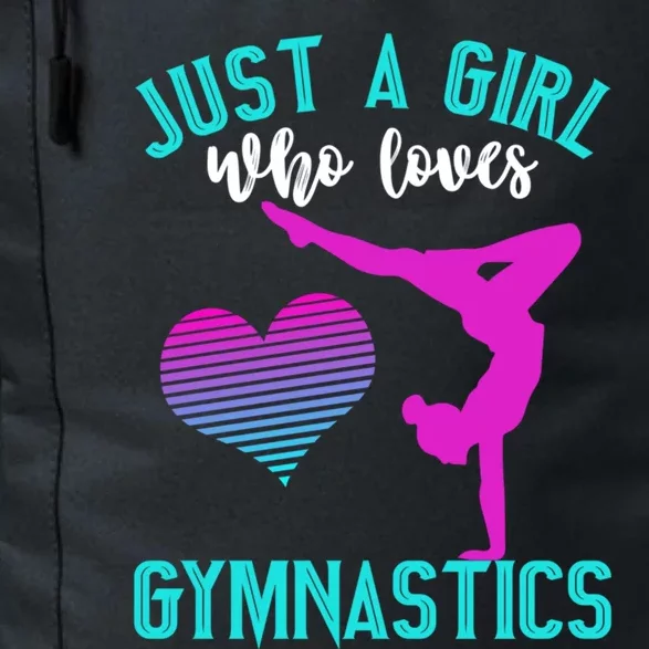 Just A Who Loves Gymnastics Funny Gymnast Quote Graphic Cool Gift Daily Commute Backpack