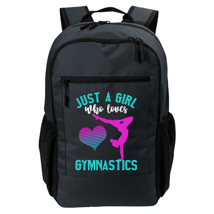 Just A Who Loves Gymnastics Funny Gymnast Quote Graphic Cool Gift Daily Commute Backpack