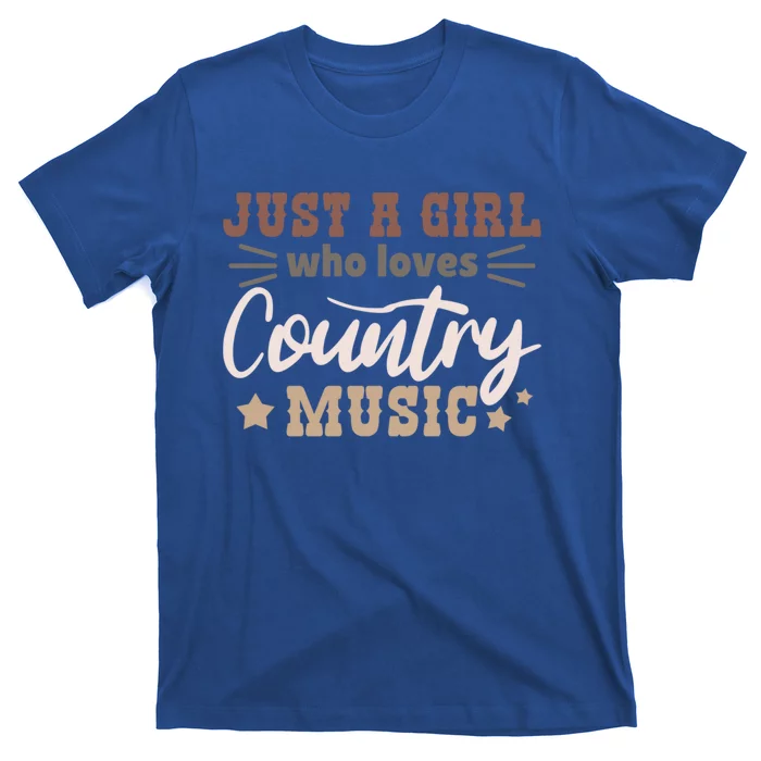 Just A Who Loves Country Music Cute Gift T-Shirt