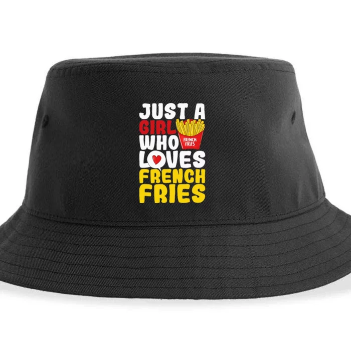 Just A  Who Loves French Fries Sustainable Bucket Hat