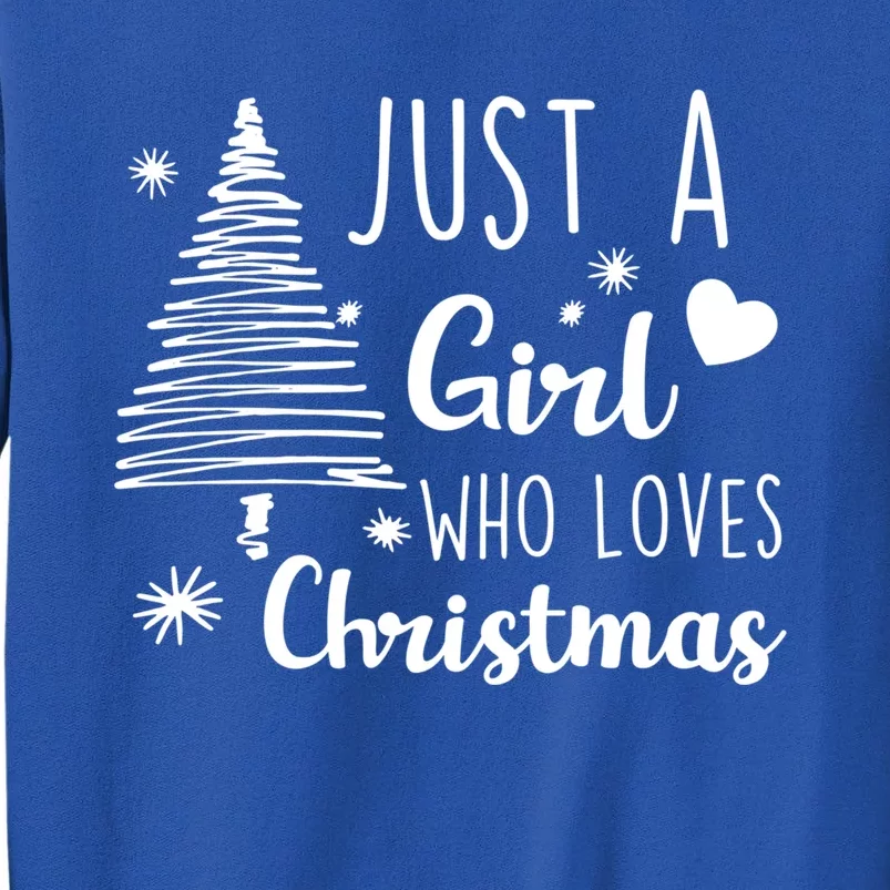 Just A Who Loves Christmas Xmas Pajama Santa Claus Gift Sweatshirt