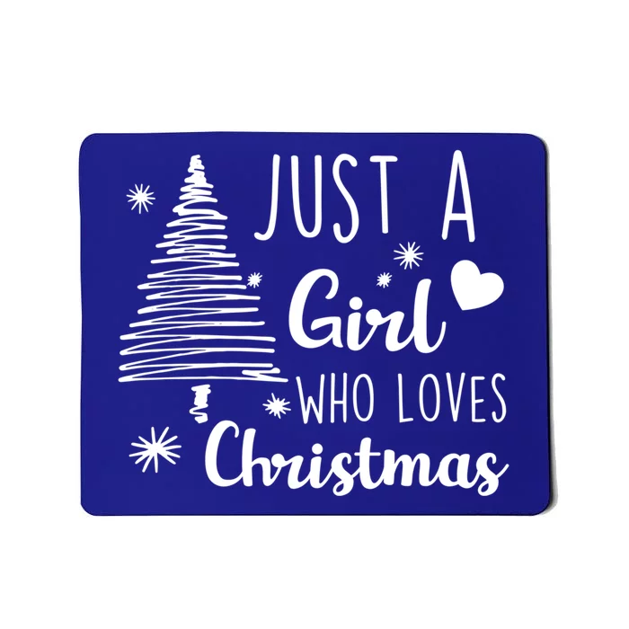 Just A Who Loves Christmas Xmas Pajama Santa Claus Gift Mousepad