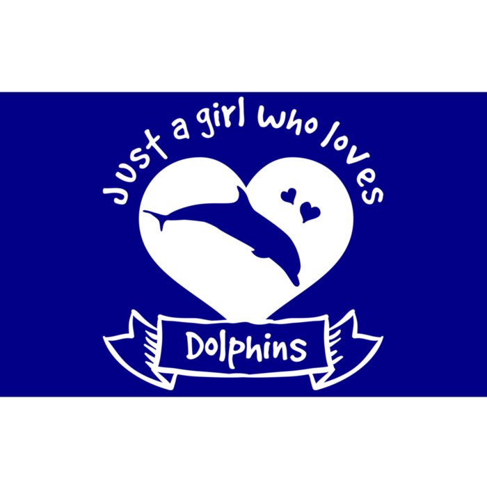 Just A Who Loves Dolphins Gift Dolphin Cool Gift Bumper Sticker