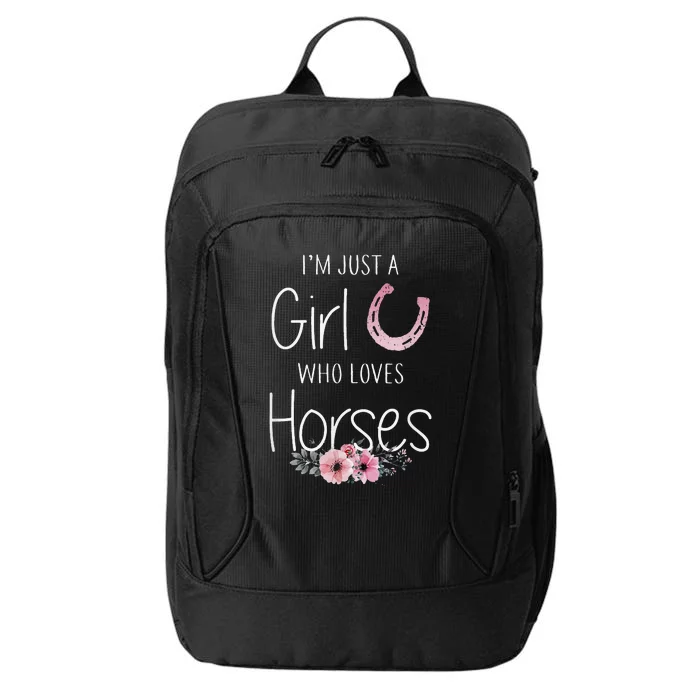 Just A  Who Loves Horses Horse Lover Cute City Backpack