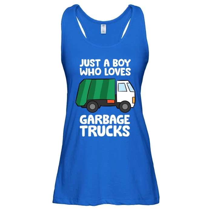 Just A Who Loves Garbage Trucks Gift Ladies Essential Flowy Tank