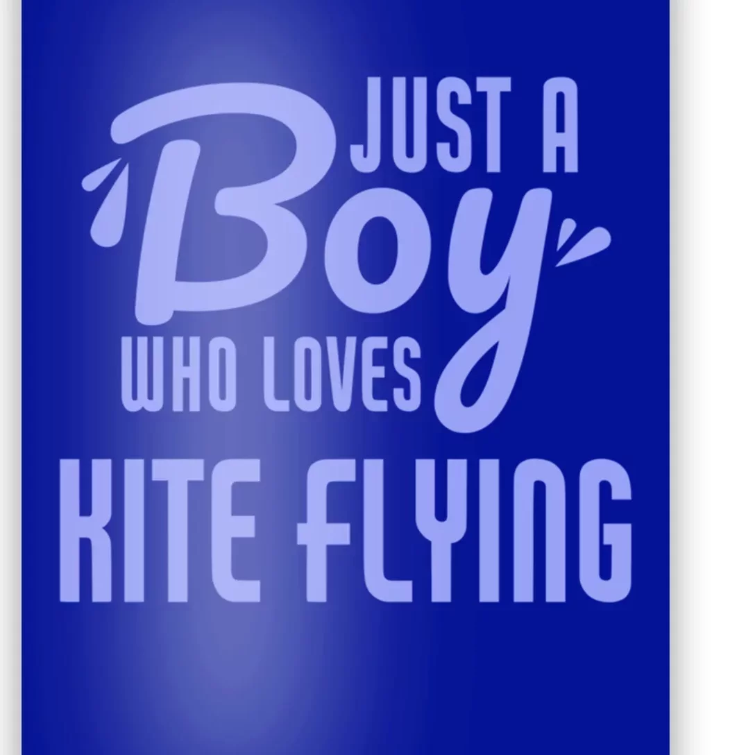 Just A Who Loves Kite Flying Funny Kite Flyer Cool Gift Poster