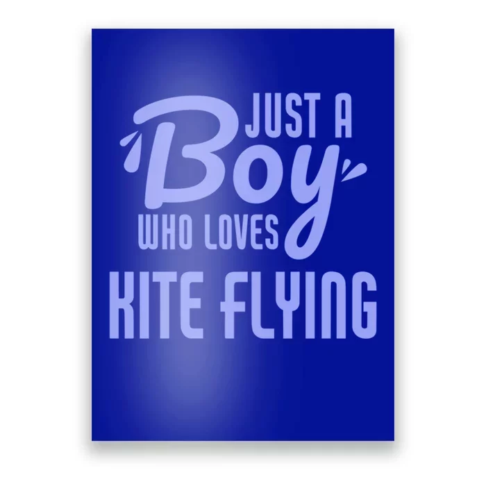 Just A Who Loves Kite Flying Funny Kite Flyer Cool Gift Poster