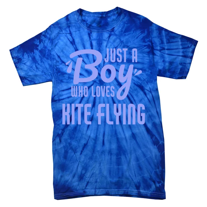 Just A Who Loves Kite Flying Funny Kite Flyer Cool Gift Tie-Dye T-Shirt