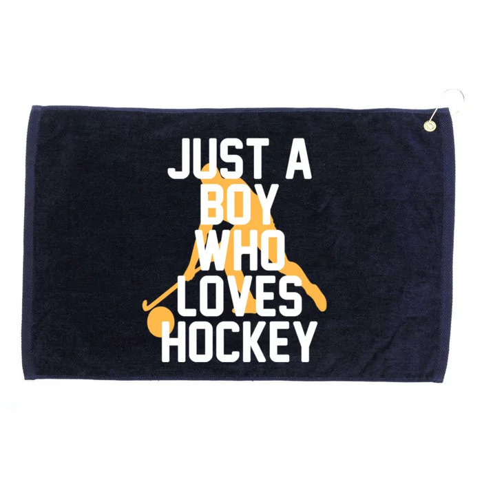 Just A Who Loves Hockey Product Gift Grommeted Golf Towel