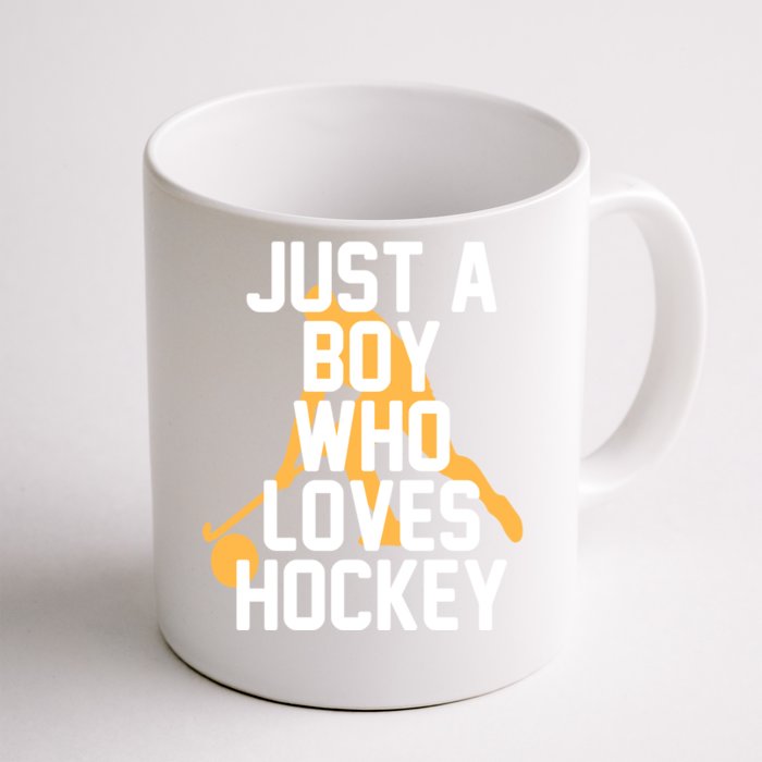 Just A Who Loves Hockey Product Gift Front & Back Coffee Mug