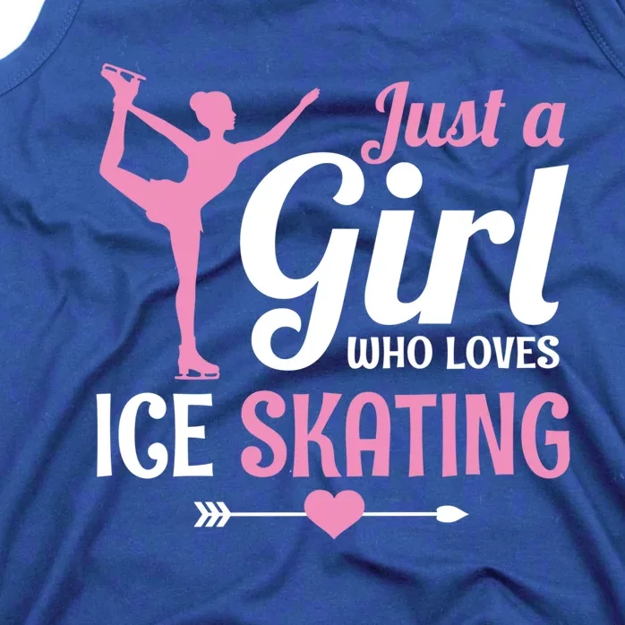 Just A Who Loves Ice Skating Figure Skate Skater Gift Tank Top