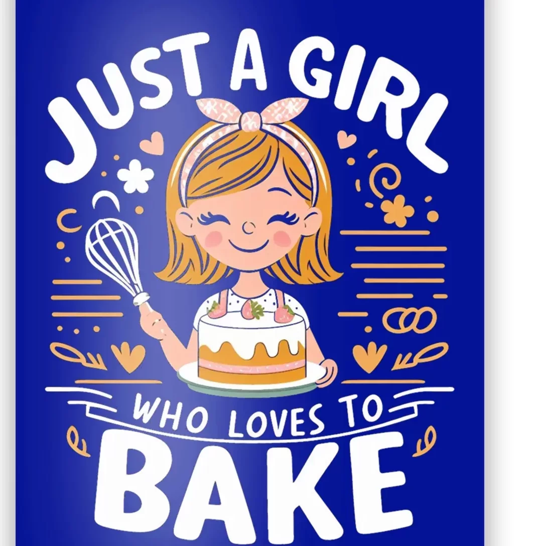 Just A Who Loves To Bake Cute Baking Lover Graphic Gift Poster