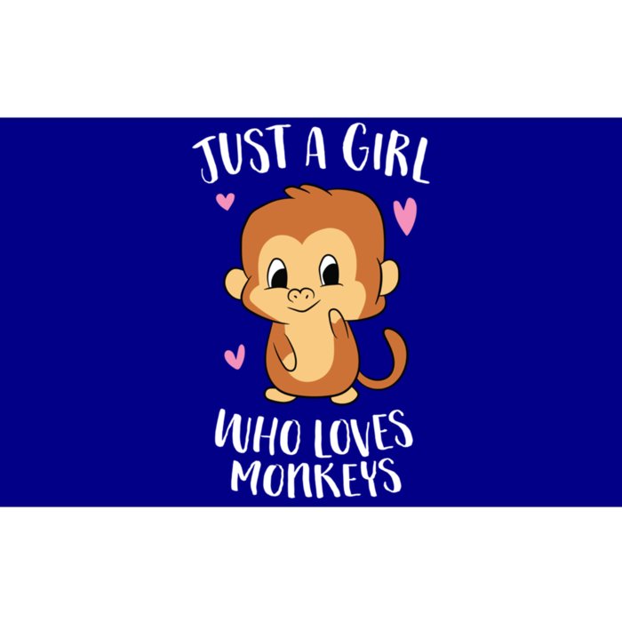 Just A Who Loves Monkeys Cute Monkey Lover Gift Bumper Sticker