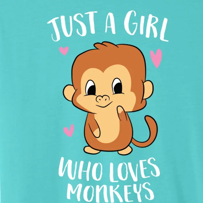 Just A Who Loves Monkeys Cute Monkey Lover Gift ChromaSoft Performance T-Shirt