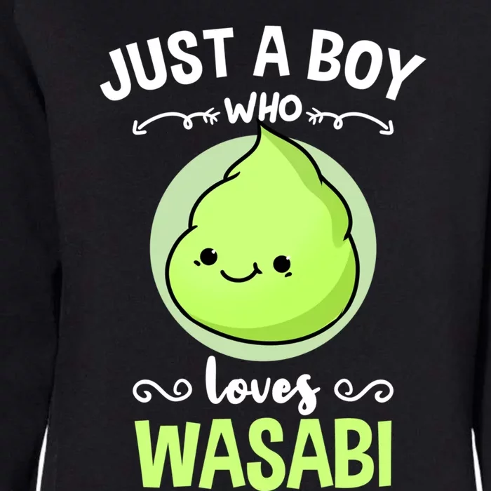 Just A Who Loves Wasabi Sushi Lover Gift Womens California Wash Sweatshirt