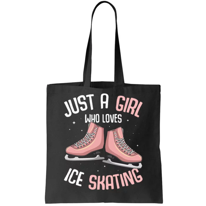 Just A  Who Loves Ice Skating Tote Bag