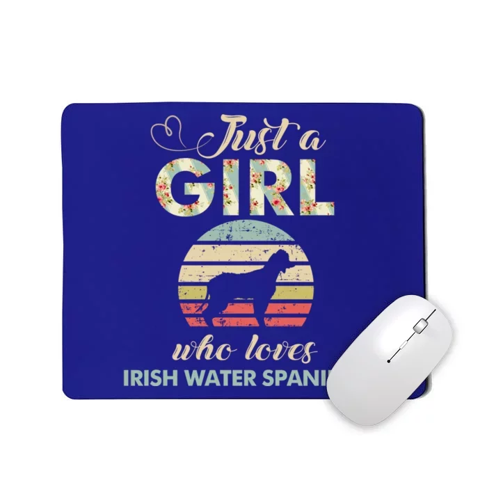 Just A Who Loves Irish Water Spaniels Gift Mousepad