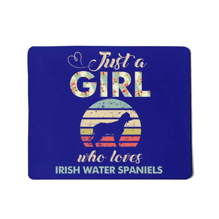 Just A Who Loves Irish Water Spaniels Gift Mousepad