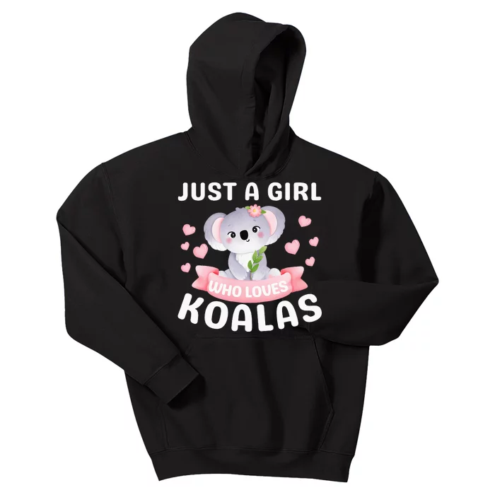 Just A  Who Loves Koala Bear Kids Hoodie