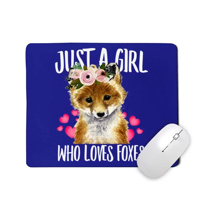 Just A Who Loves Foxes Lovegiftr Dad Mom Funny Funny Gift Mousepad