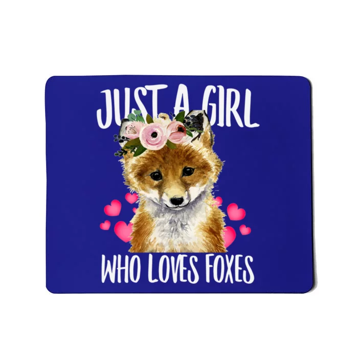 Just A Who Loves Foxes Lovegiftr Dad Mom Funny Funny Gift Mousepad