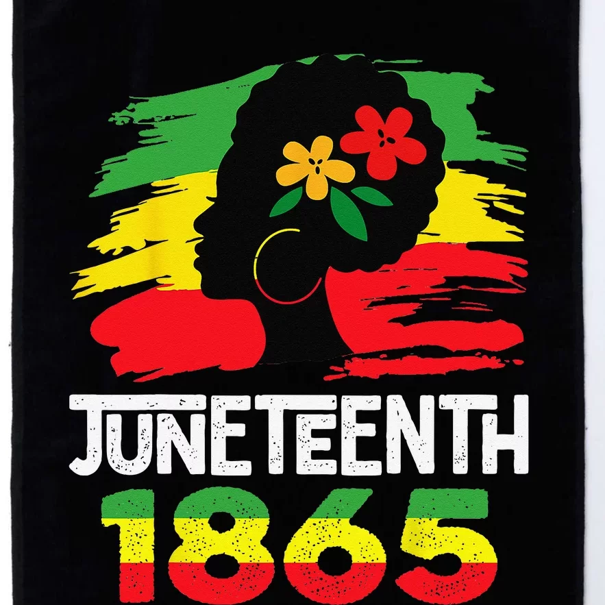 Juneteenth Afro Woman Black Queen African American Melanin Platinum Collection Golf Towel