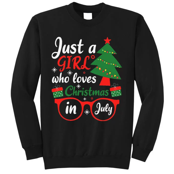 Just A Who Loves Christmas In July Summer Gift Sweatshirt