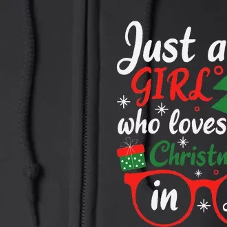 Just A Who Loves Christmas In July Summer Gift Full Zip Hoodie