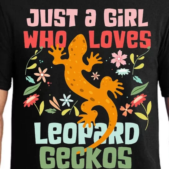 Just a  who Loves Leopard Geckos Pajama Set