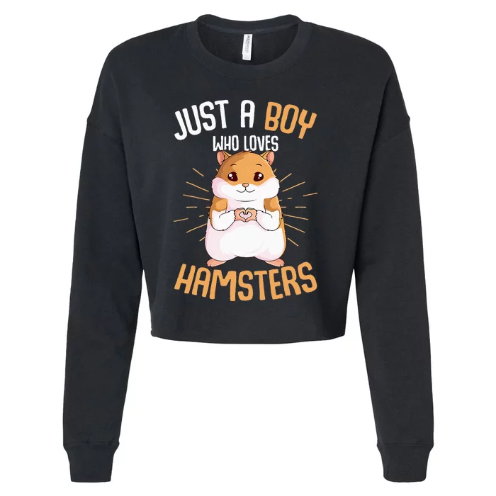 Just a who loves Hamsters Hammy Hamster Lover Cropped Pullover Crew