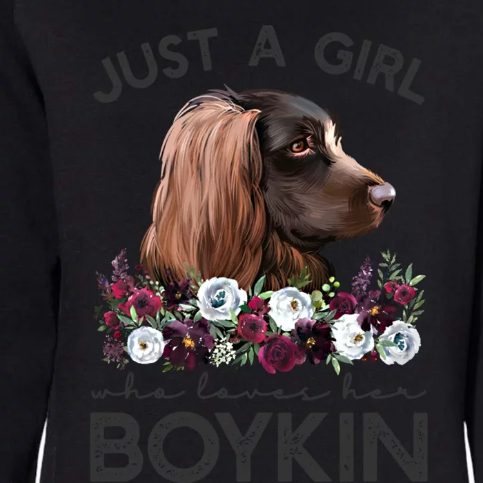 Just A Who Loves Her Kin Spaniel Gift Womens California Wash Sweatshirt