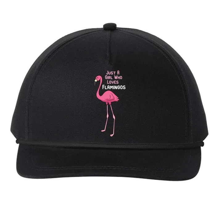 Just A Who Loves Flamingos Cute Flamingo Gift Snapback Five-Panel Rope Hat