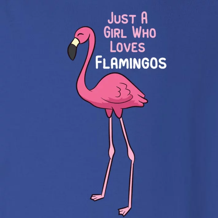 Just A Who Loves Flamingos Cute Flamingo Gift Toddler Long Sleeve Shirt