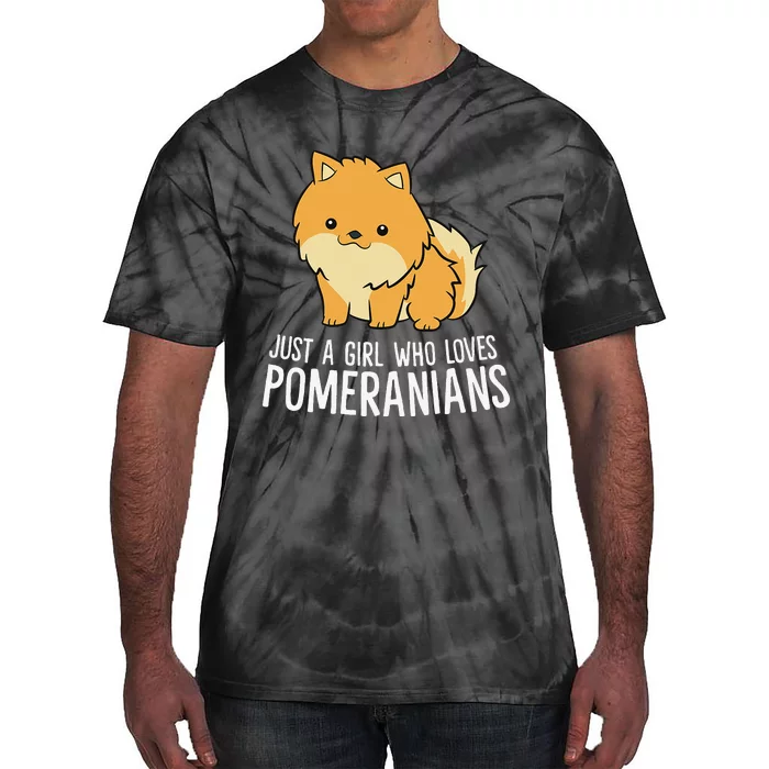 Just a Who Loves Pomeranians Tie-Dye T-Shirt