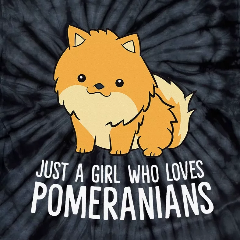 Just a Who Loves Pomeranians Tie-Dye T-Shirt