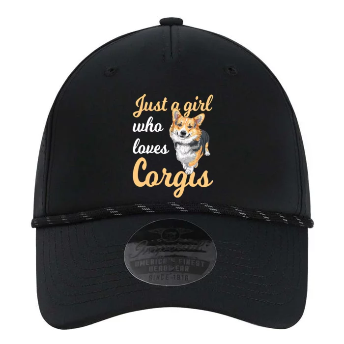 Just A Who Loves Corgis Corgi Dog Corgi Lover Gift Performance The Dyno Cap