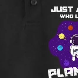 Just A Who Loves Planets Solar System Space Science Geek Dry Zone Grid Performance Polo