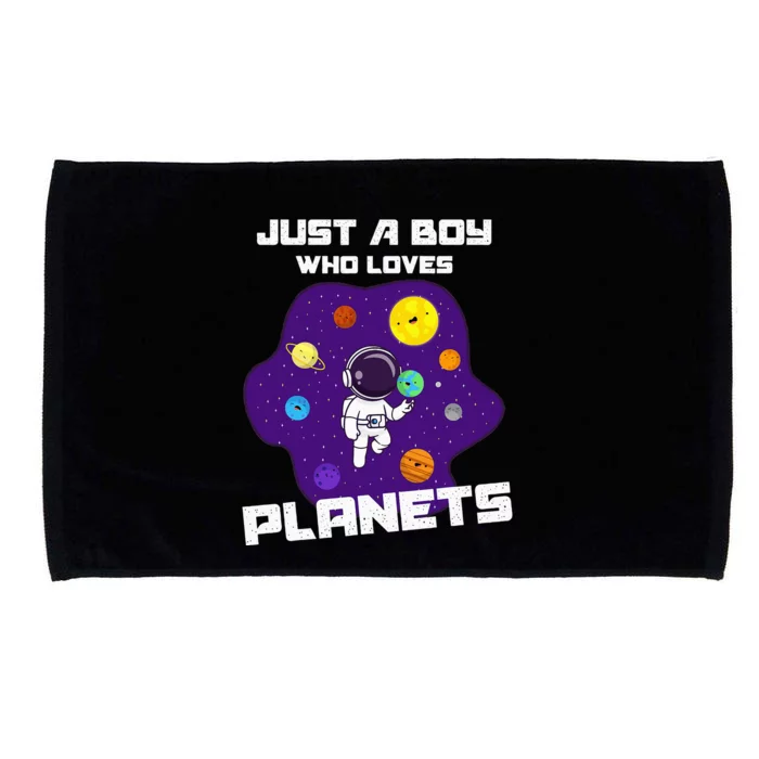 Just A Who Loves Planets Solar System Space Science Geek Microfiber Hand Towel