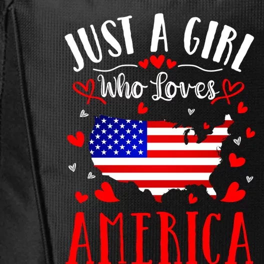 Just A Who Loves America Proud American Gift City Backpack