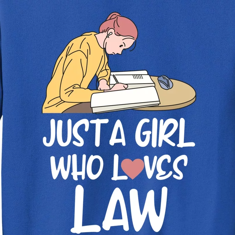 Just A Who Loves Law Great Gift Student Attorney Future Lawyers Gift Tall Sweatshirt