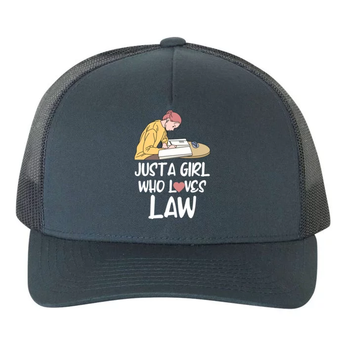 Just A Who Loves Law Great Gift Student Attorney Future Lawyers Gift Yupoong Adult 5-Panel Trucker Hat