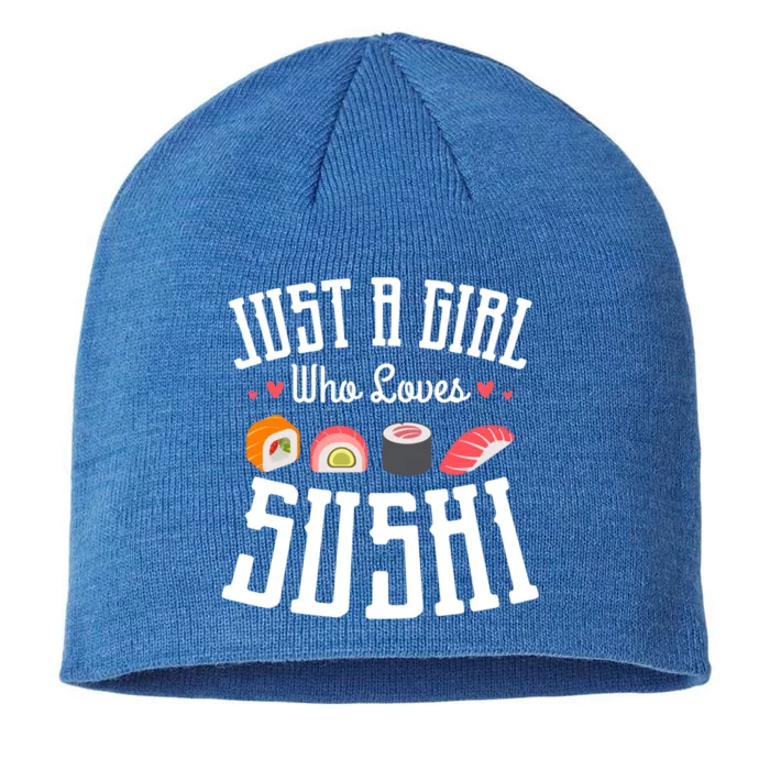 Just A Who Loves Sushi Japanese Food Sushi Lover Sushis Gift 8 1/2in Sustainable Knit Beanie