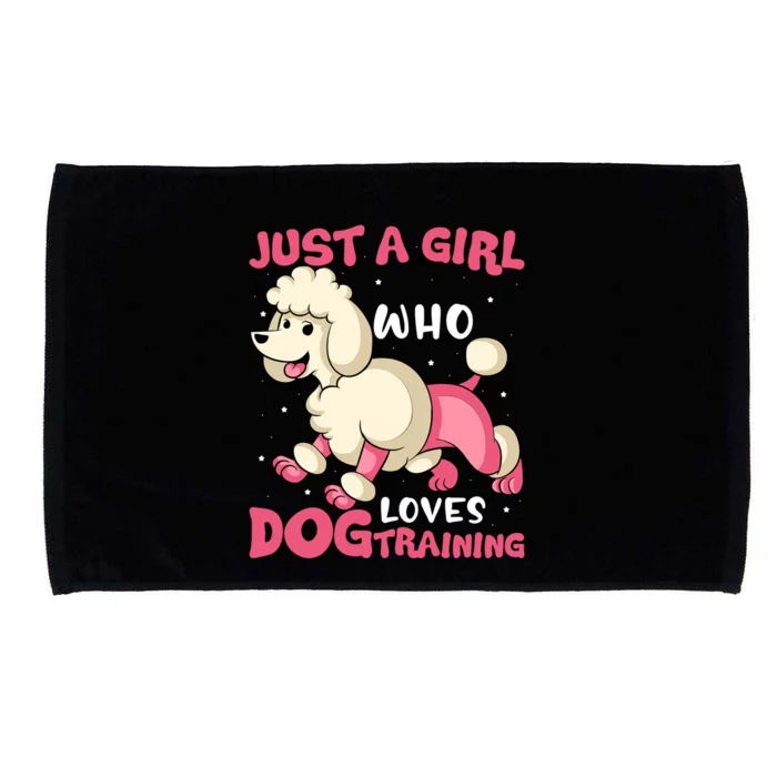 Just A Who Loves Dog Training Dog Trainer Great Gift Microfiber Hand Towel