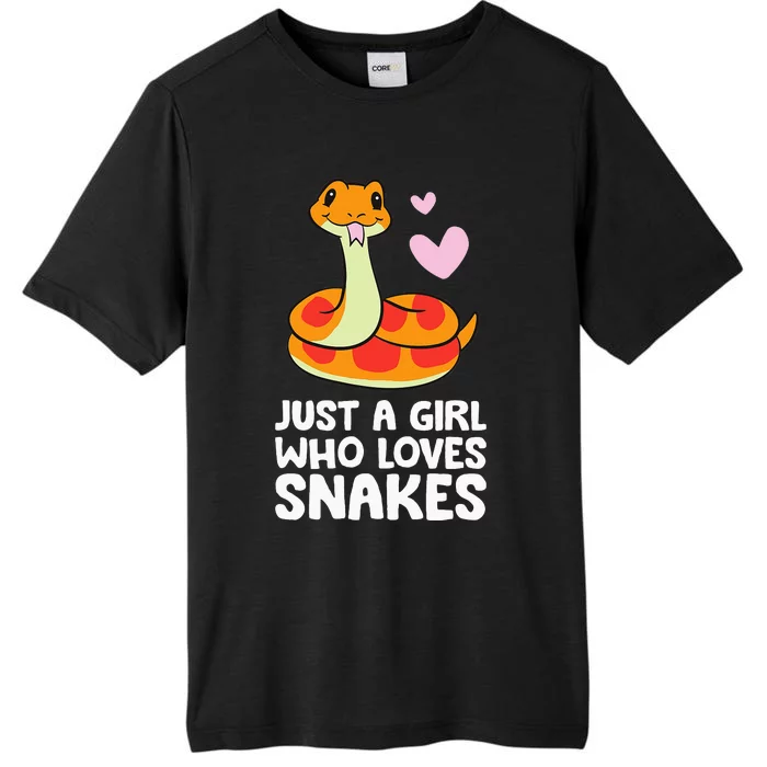 Just a  Who Loves Snakes Cute Snake ChromaSoft Performance T-Shirt