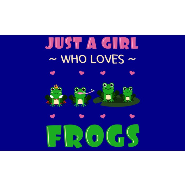 Just A Who Loves Frogs Toad Amphibian Froggy Gift Idea Gift Bumper Sticker