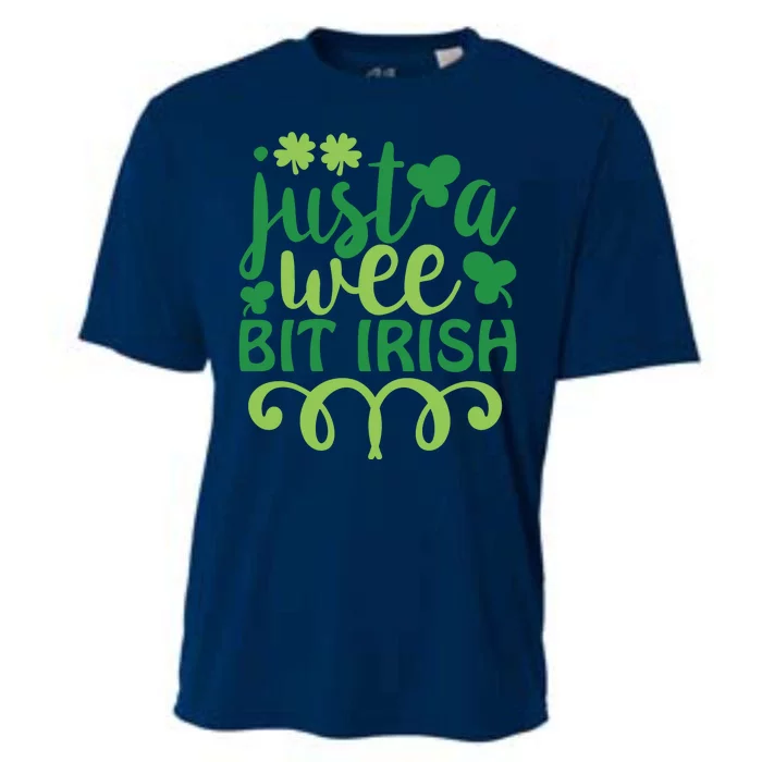 Just A Wee Bit Irish St Pattricks Day Cooling Performance Crew T-Shirt