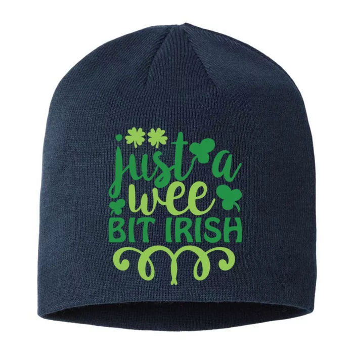 Just A Wee Bit Irish St Pattricks Day 8 1/2in Sustainable Knit Beanie