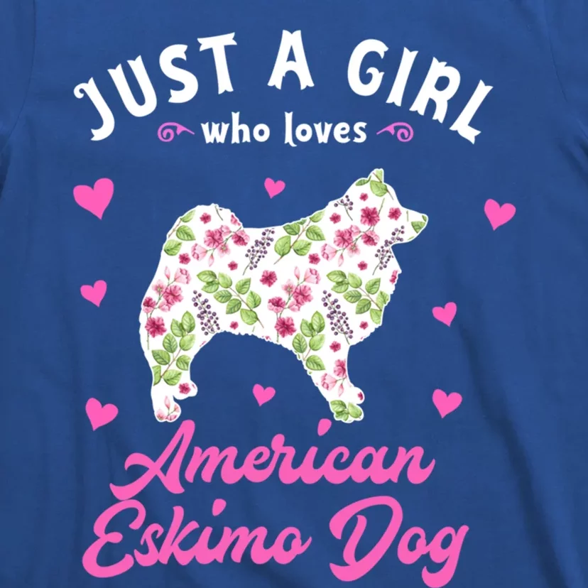 Just A Who Loves American Eskimo Dog Gift T-Shirt